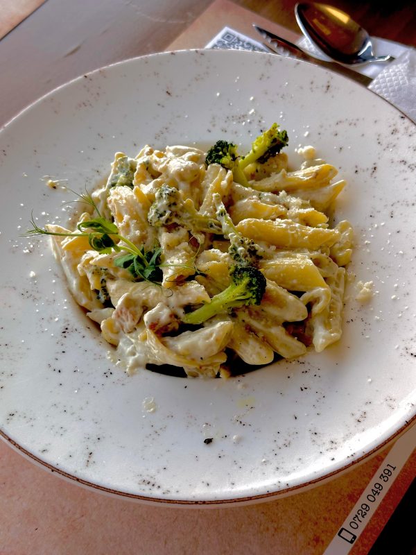 Penne cu piept de curcan și broccoli